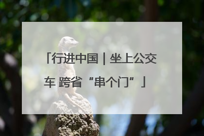 行进中国｜坐上公交车 跨省“串个门”