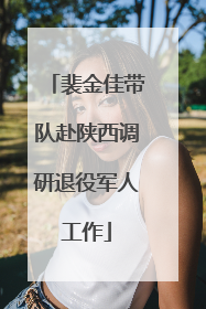 裴金佳带队赴陕西调研退役军人工作