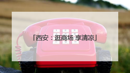 西安：逛商场 享清凉