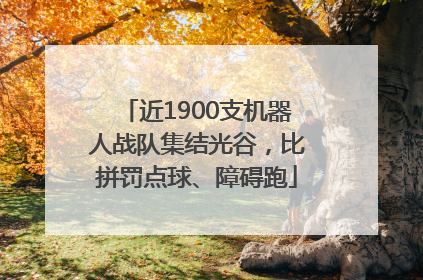 近1900支机器人战队集结光谷，比拼罚点球、障碍跑