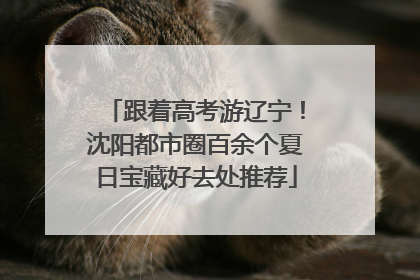 跟着高考游辽宁！沈阳都市圈百余个夏日宝藏好去处推荐
