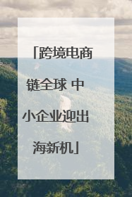 跨境电商链全球 中小企业迎出海新机