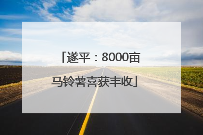 遂平：8000亩马铃薯喜获丰收