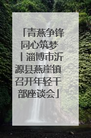 青燕争锋 同心筑梦丨淄博市沂源县燕崖镇召开年轻干部座谈会