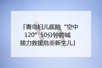 青岛妇儿医院“空中120”50分钟跨城接力救援危重新生儿
