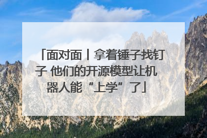 面对面丨拿着锤子找钉子 他们的开源模型让机器人能“上学”了