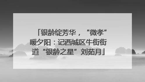 银龄绽芳华，“微孝”暖夕阳：记西城区牛街街道“银龄之星”刘茹月