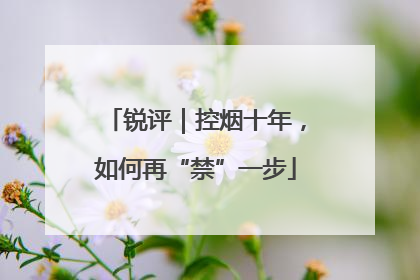 锐评｜控烟十年，如何再“禁”一步