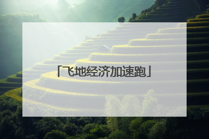 飞地经济加速跑