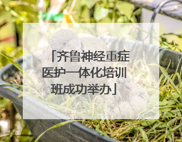 齐鲁神经重症医护一体化培训班成功举办