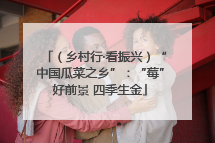 （乡村行·看振兴）“中国瓜菜之乡”：“莓”好前景 四季生金