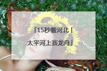 15秒看河北丨太平河上赛龙舟