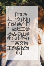2025年“文化和自然遗产日”福建主会场活动在漳州东山举办 三条文物主题游径发布