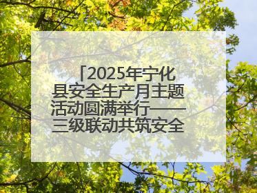 2025年宁化县安全生产月主题活动圆满举行——三级联动共筑安全防线 探索老区安全发展新路径