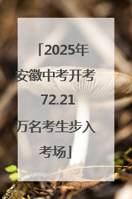 2025年安徽中考开考 72.21万名考生步入考场