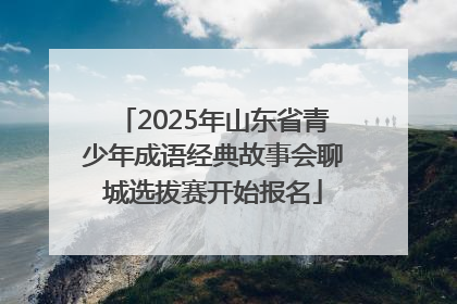 2025年山东省青少年成语经典故事会聊城选拔赛开始报名