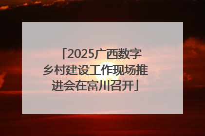2025广西数字乡村建设工作现场推进会在富川召开