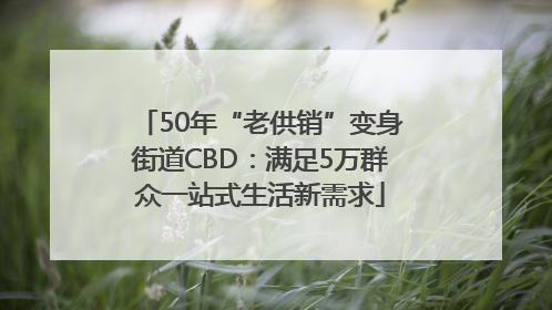 50年“老供销”变身街道CBD：满足5万群众一站式生活新需求